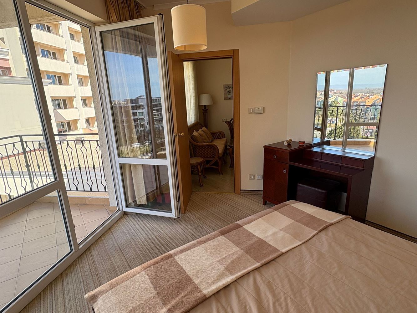 Spacious One-Bedroom Apartment on the First Line with Impressive Amenities in Sunny Beach