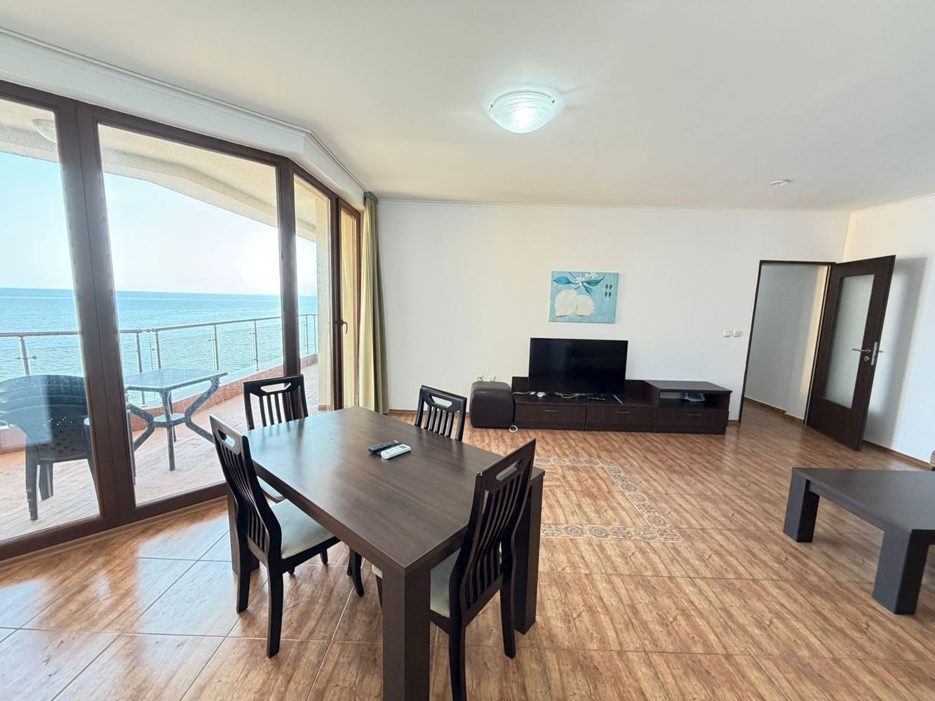 Three-room Apartment with Direct Sea Views on the First Line in Nessebar