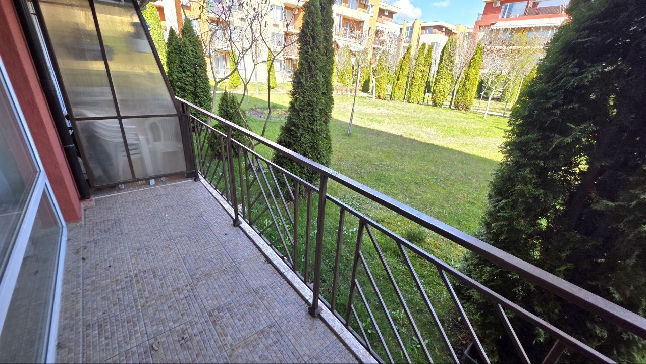 Practical and cozy studio in Sunny Beach – comfort and tranquility with a pool view