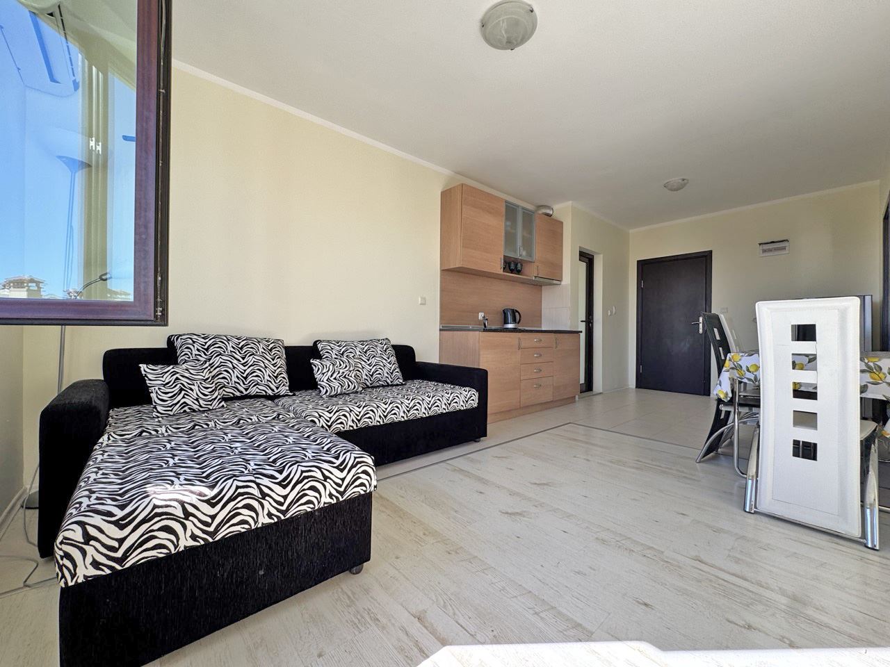 Furnished One-Bedroom Apartment with a Wonderful View of Sunny Beach