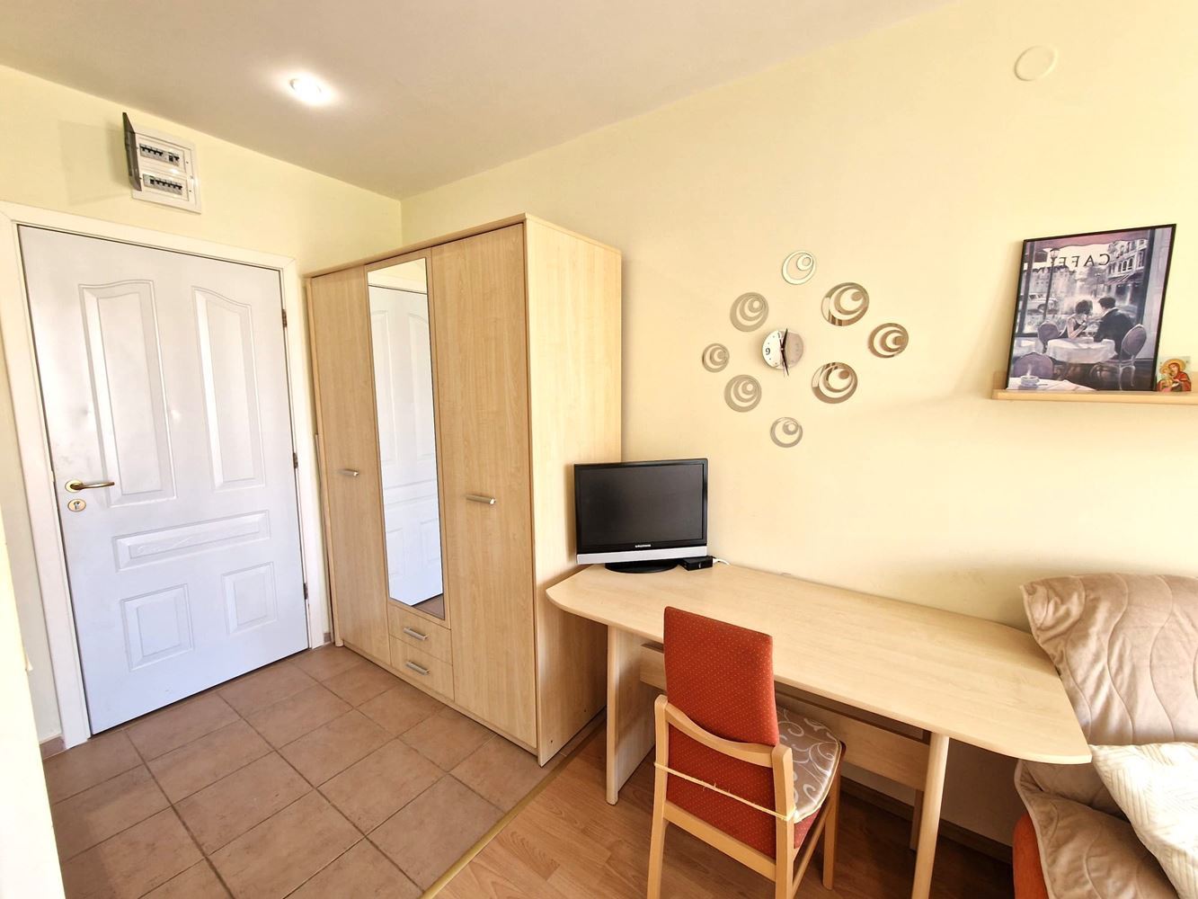 Furnished Studio with Pool View in an Excellent Complex Near the Aquapark in Sunny Beach
