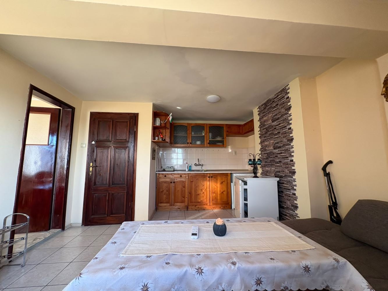 Furnished one-bedroom apartment 400 m from the sea in Sarafovo – no maintenance fee