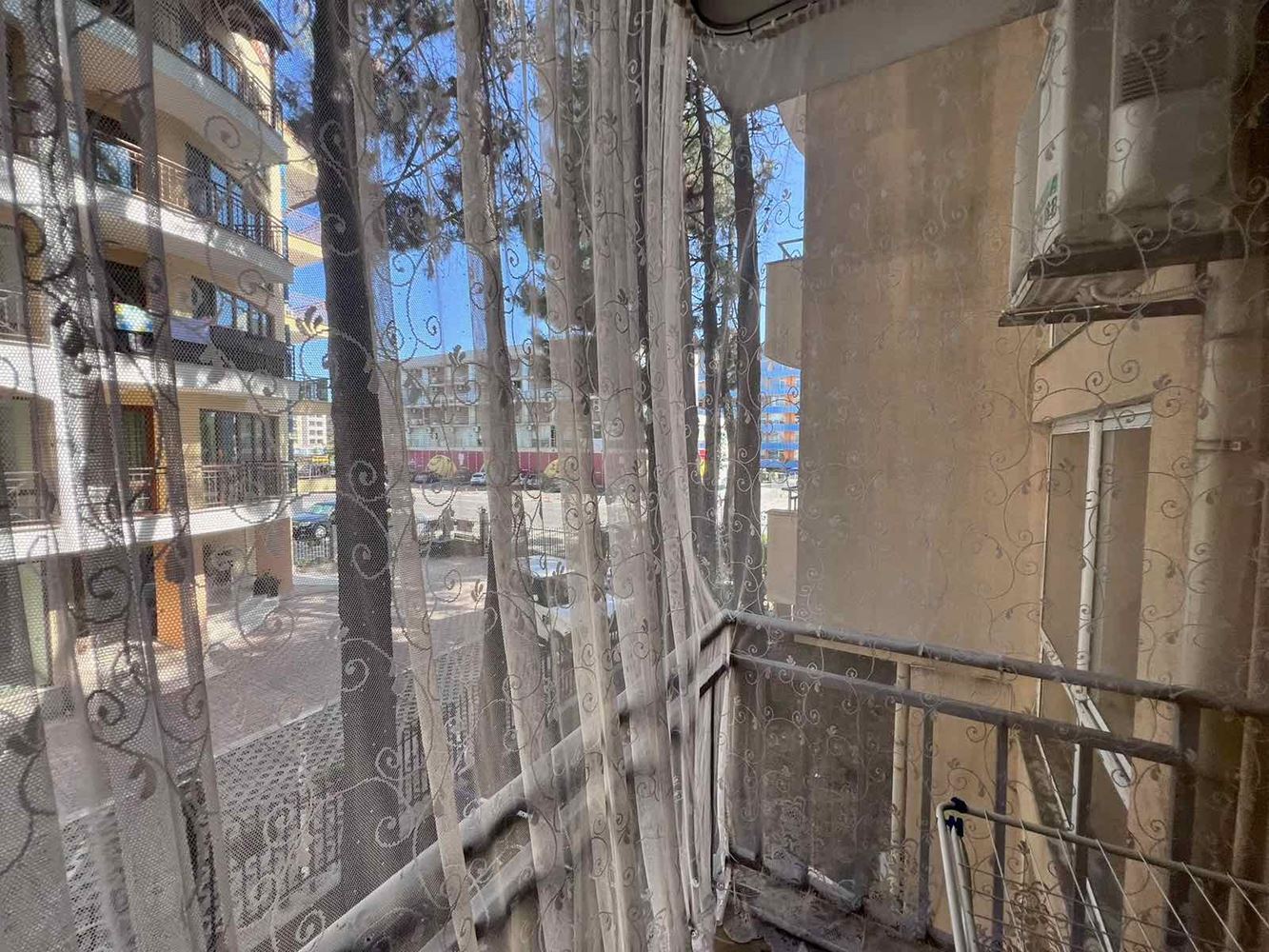 Spacious three-room apartment with two bedrooms and pool view in Sunny Beach