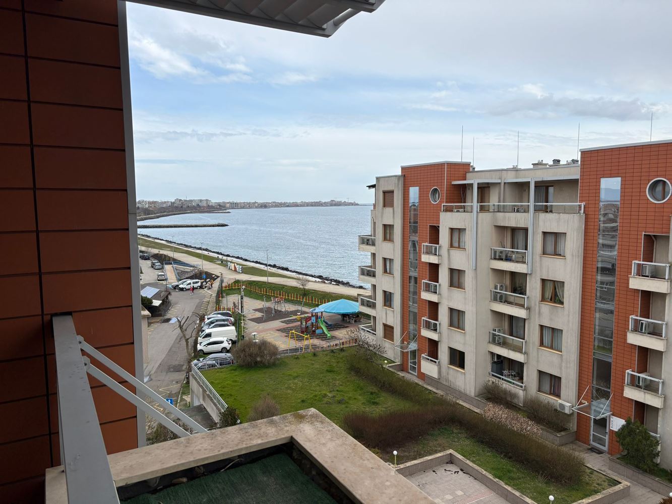 Panoramic One-Bedroom Apartment on the First Line in Pomorie with Direct Sea View