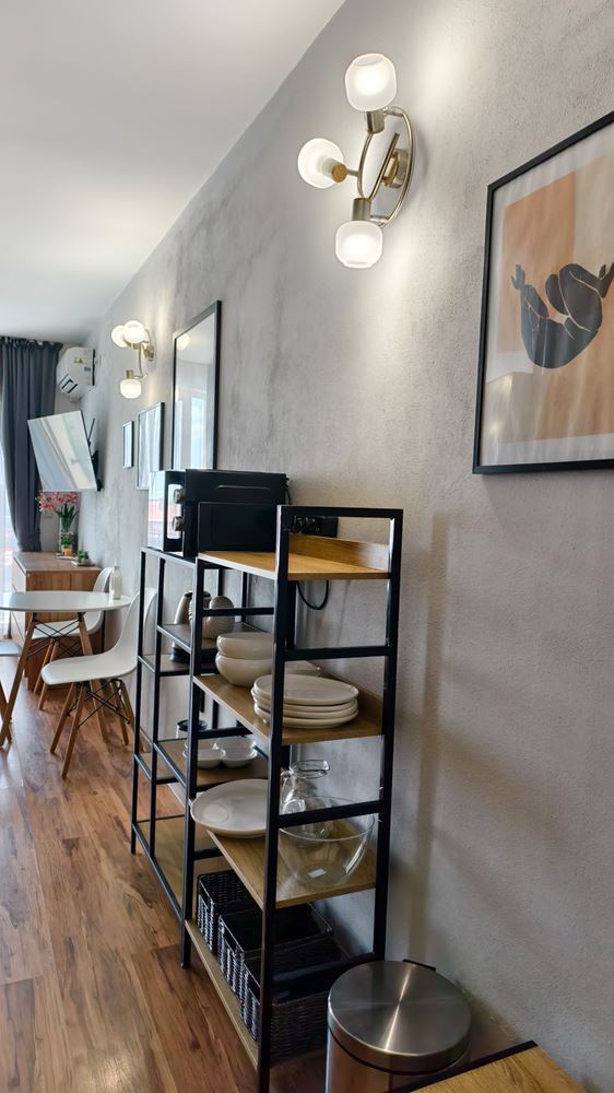 Spacious Modern Furnished Studio with a Separate Bedroom in a Complex in Aheloy – Ready to Move In