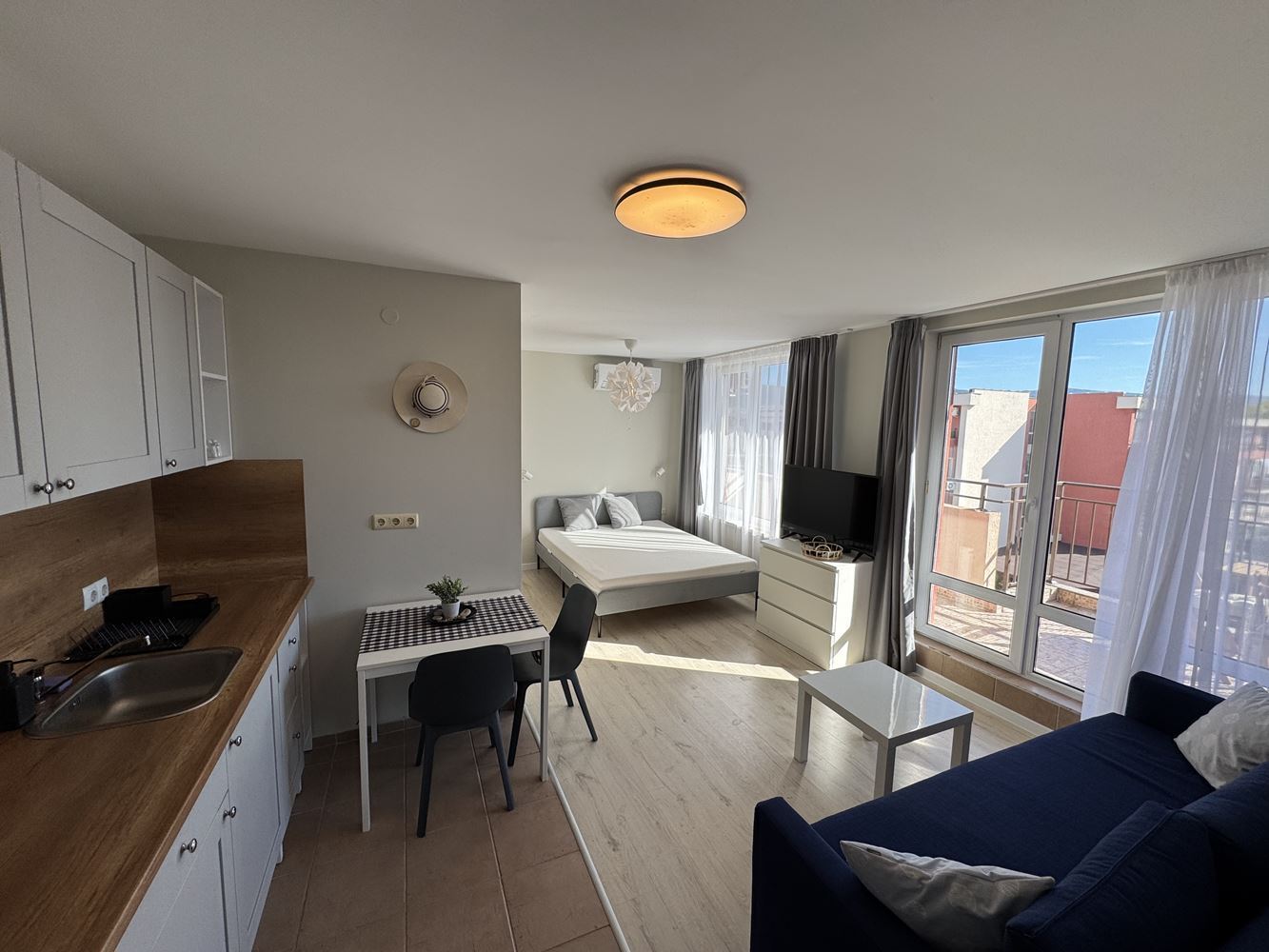 Studio with pool view in a complex with excellent infrastructure in Sunny Beach