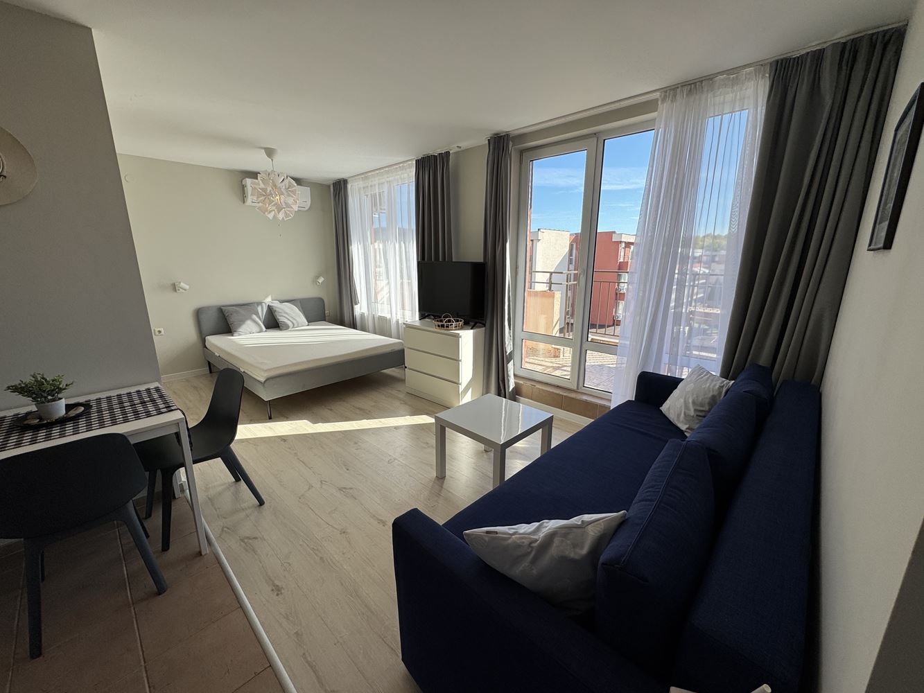 Studio with pool view in a complex with excellent infrastructure in Sunny Beach