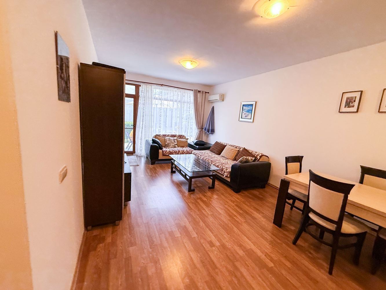 Spacious One-Bedroom Apartment with a Private Garden and Large Veranda in a Complex near Aheloy