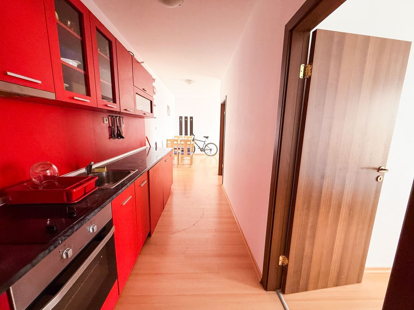 Three-room Apartment with Pool View in a Well-Maintained Complex near Sunny Beach