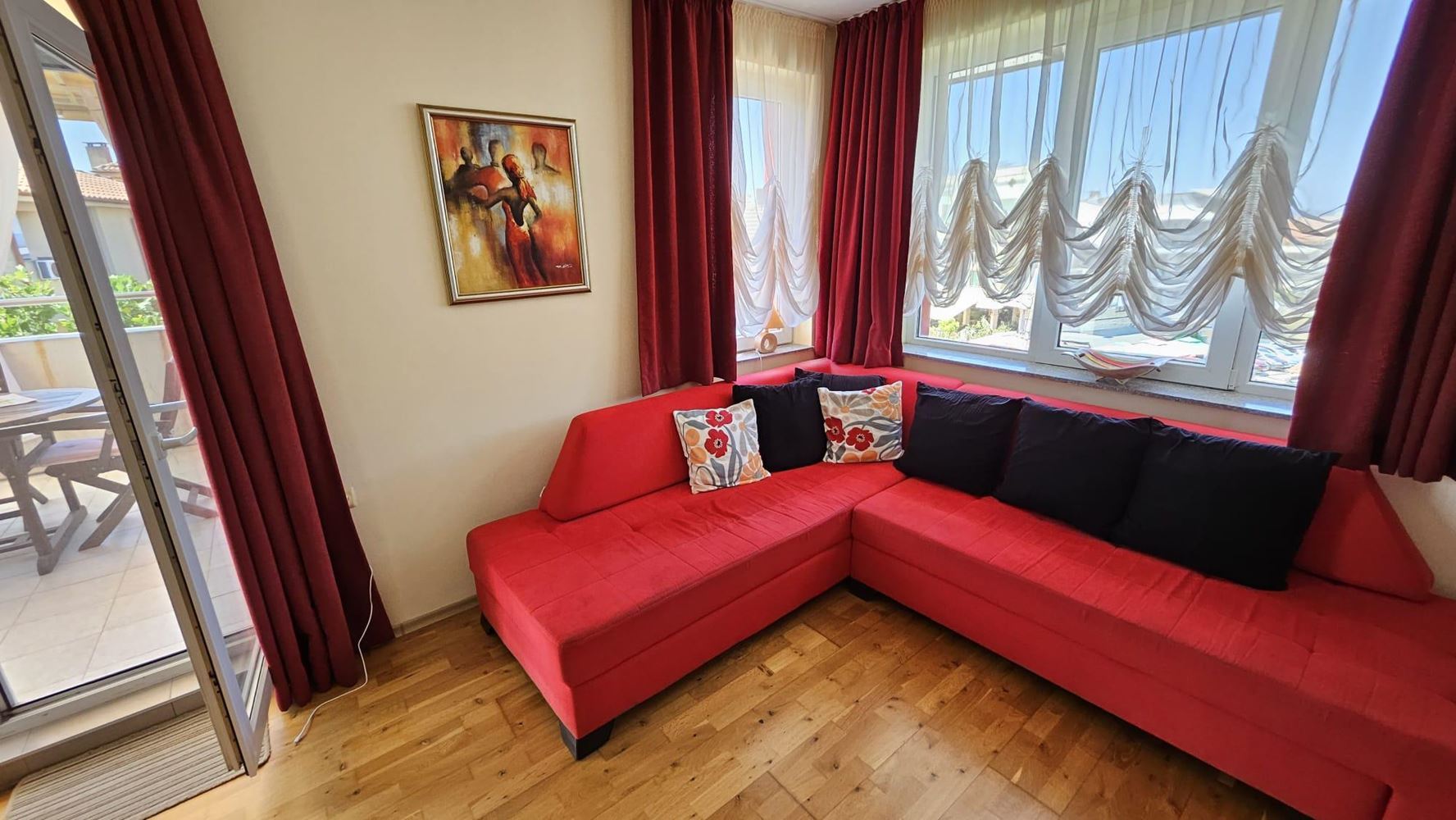 Two-Bedroom Apartment on the First Sea Line in Kiten with Panoramic Sea View and Impressive Terraces