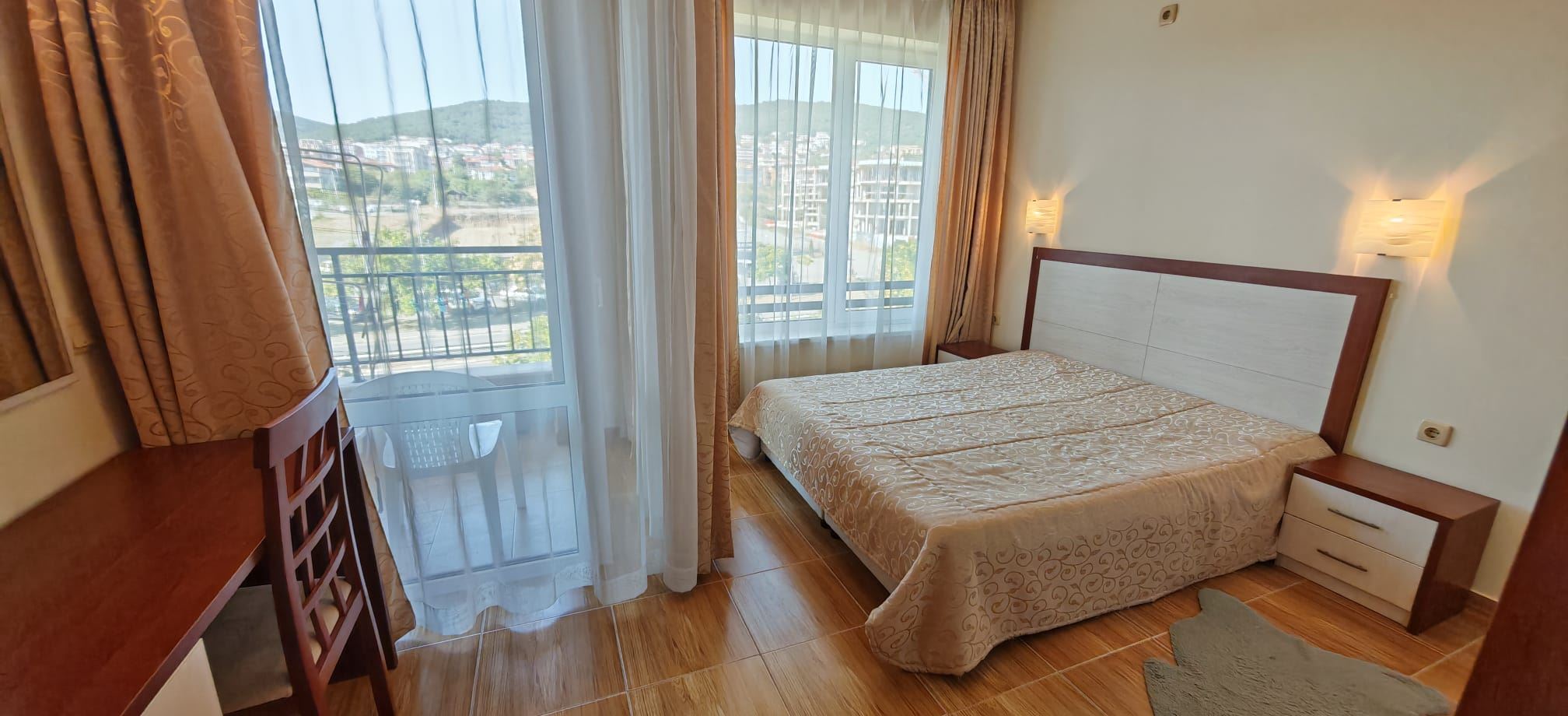 Panoramic sea and pool views – spacious apartment with two bedrooms in Sveti Vlas