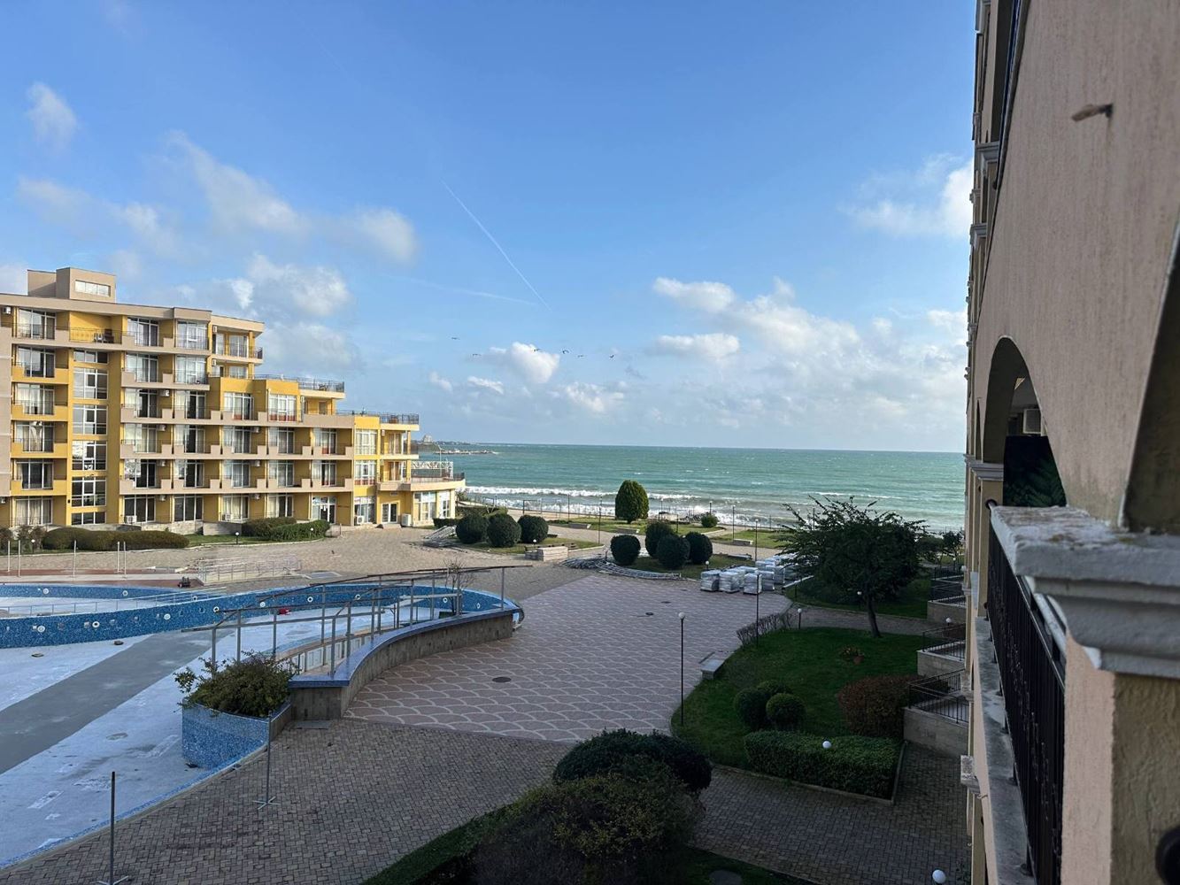 Seafront Luxury on the First Line – Spacious Two-Bedroom Apartment with Sea View in Aheloy