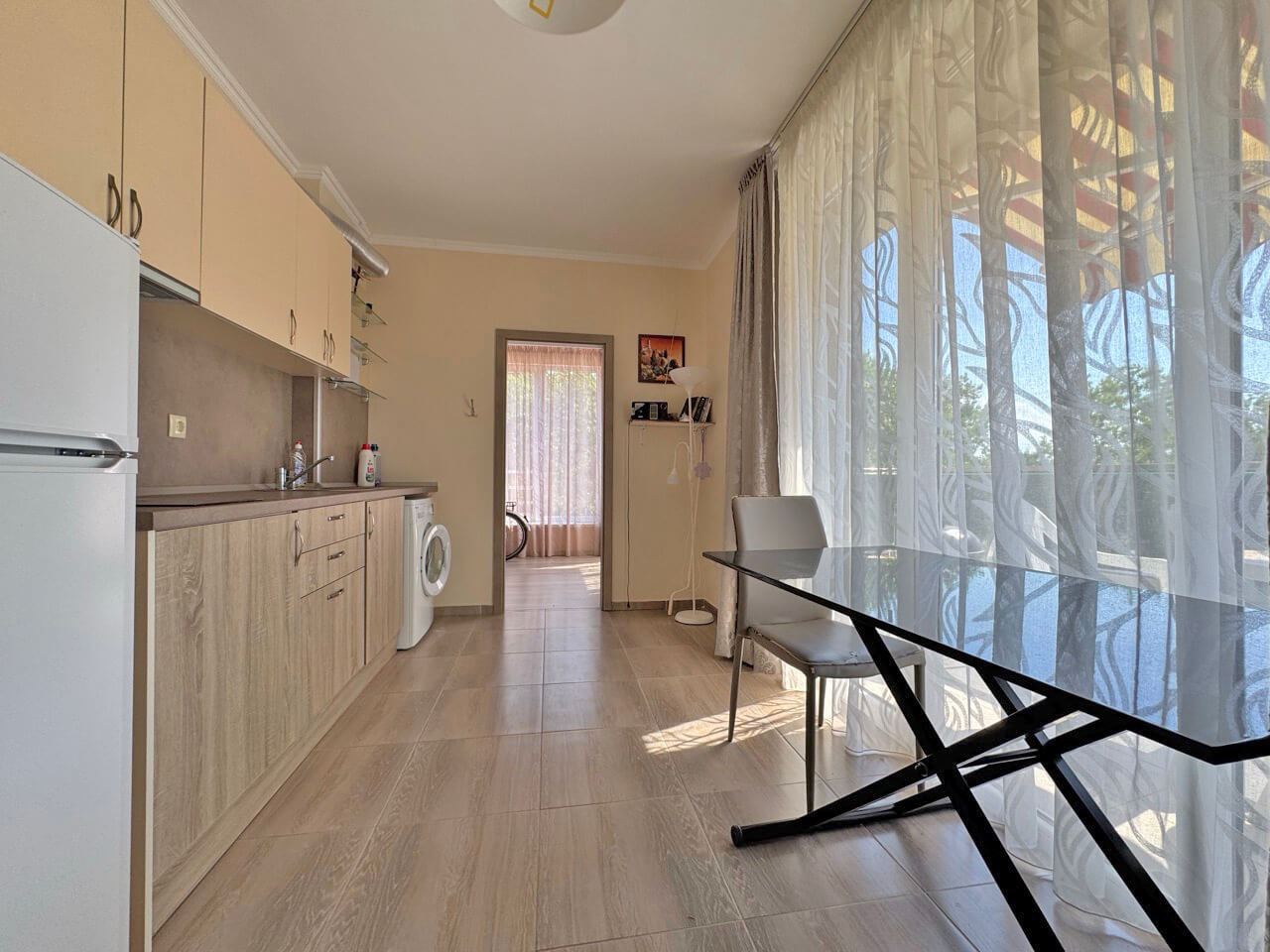 Apartment with Two Bedrooms and Pool View in a Modern Complex in Sunny Beach