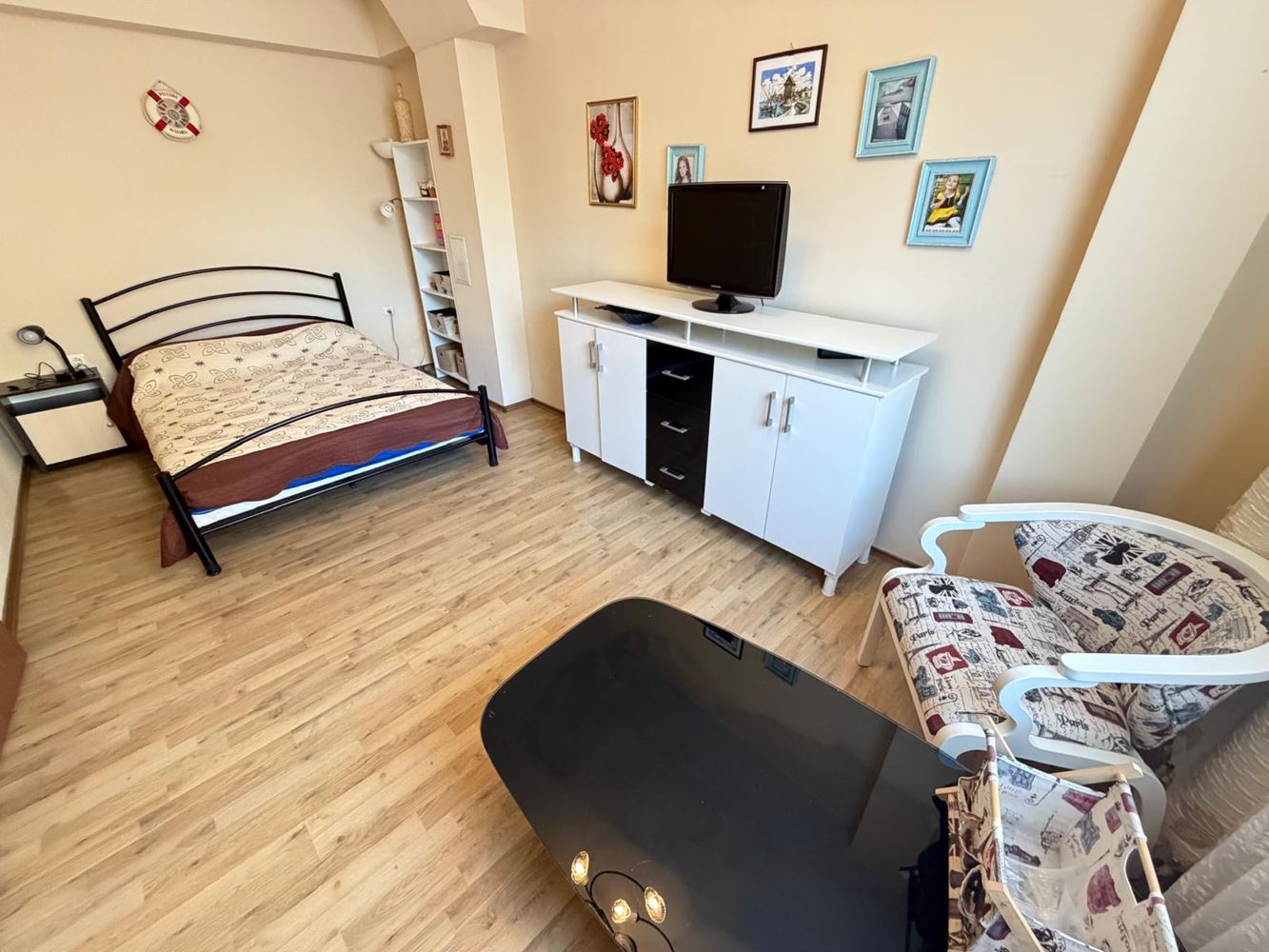 Cozy one-bedroom apartment in Sarafovo – private entrance, no maintenance fee, suitable for year-round living