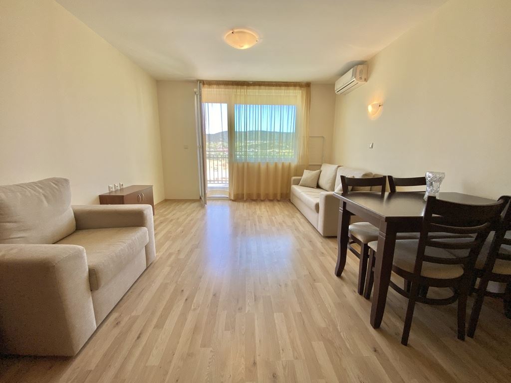 Functional studio with mountain view – Sunny Beach, northern area, 500 m from the beach
