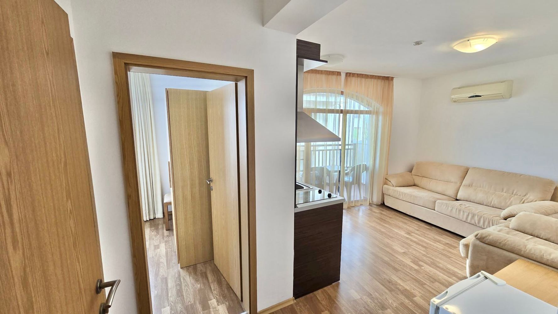 Attractive one-bedroom apartment with pool view in Aheloy