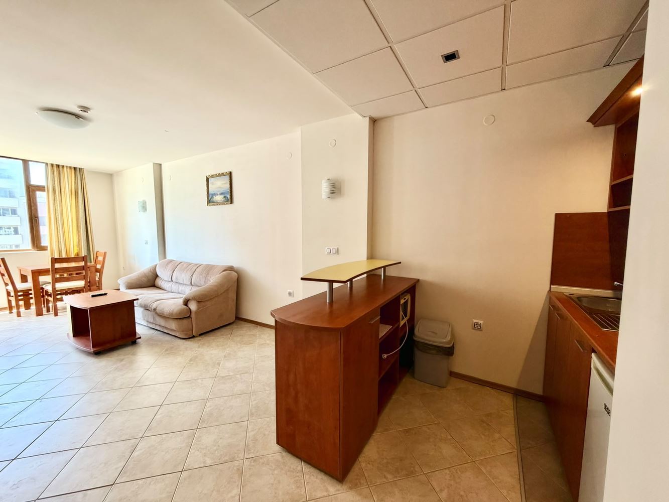Spacious One-Bedroom Apartment with Sea View on the Second Line in Sunny Beach