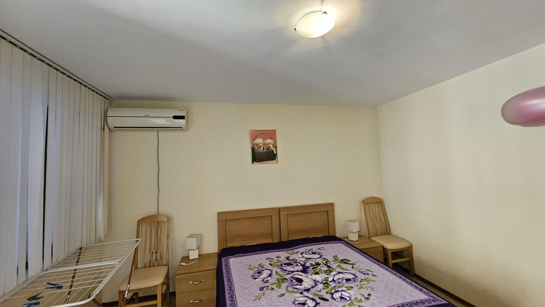 Three-room apartment with an excellent area and low maintenance fee in Sunny Beach
