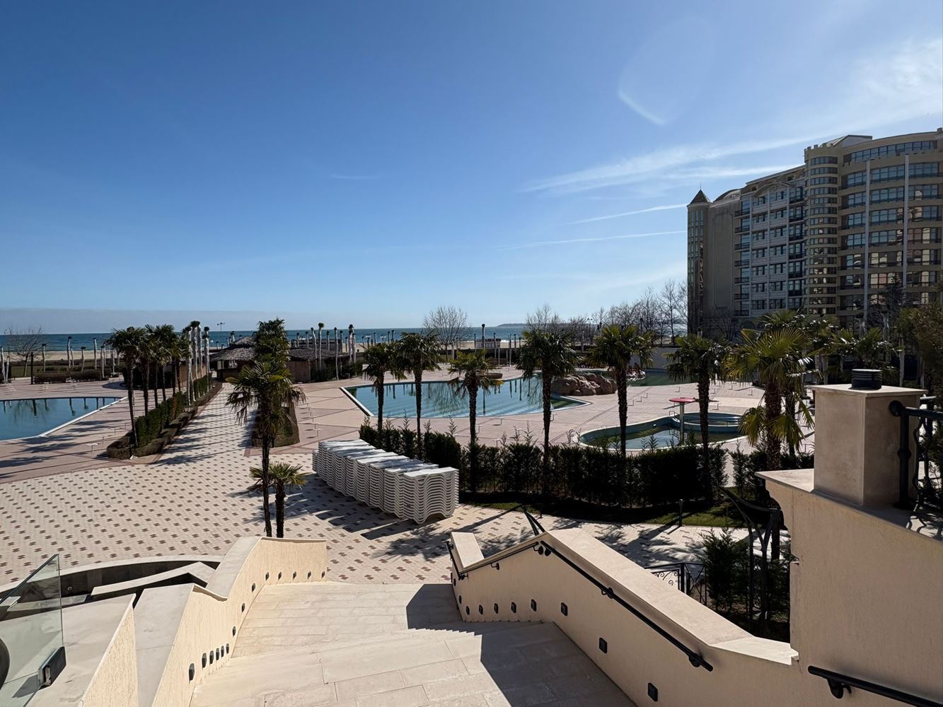 Spacious One-Bedroom Apartment on the First Line with Impressive Amenities in Sunny Beach