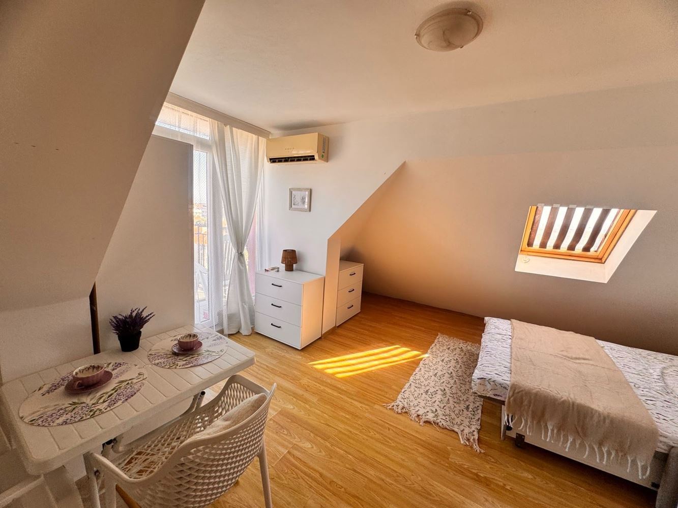 Stylish Studio with Panoramic Terrace in Pomorie – Low Maintenance Fee, Southern Exposure, and Excellent Location Near the Sea