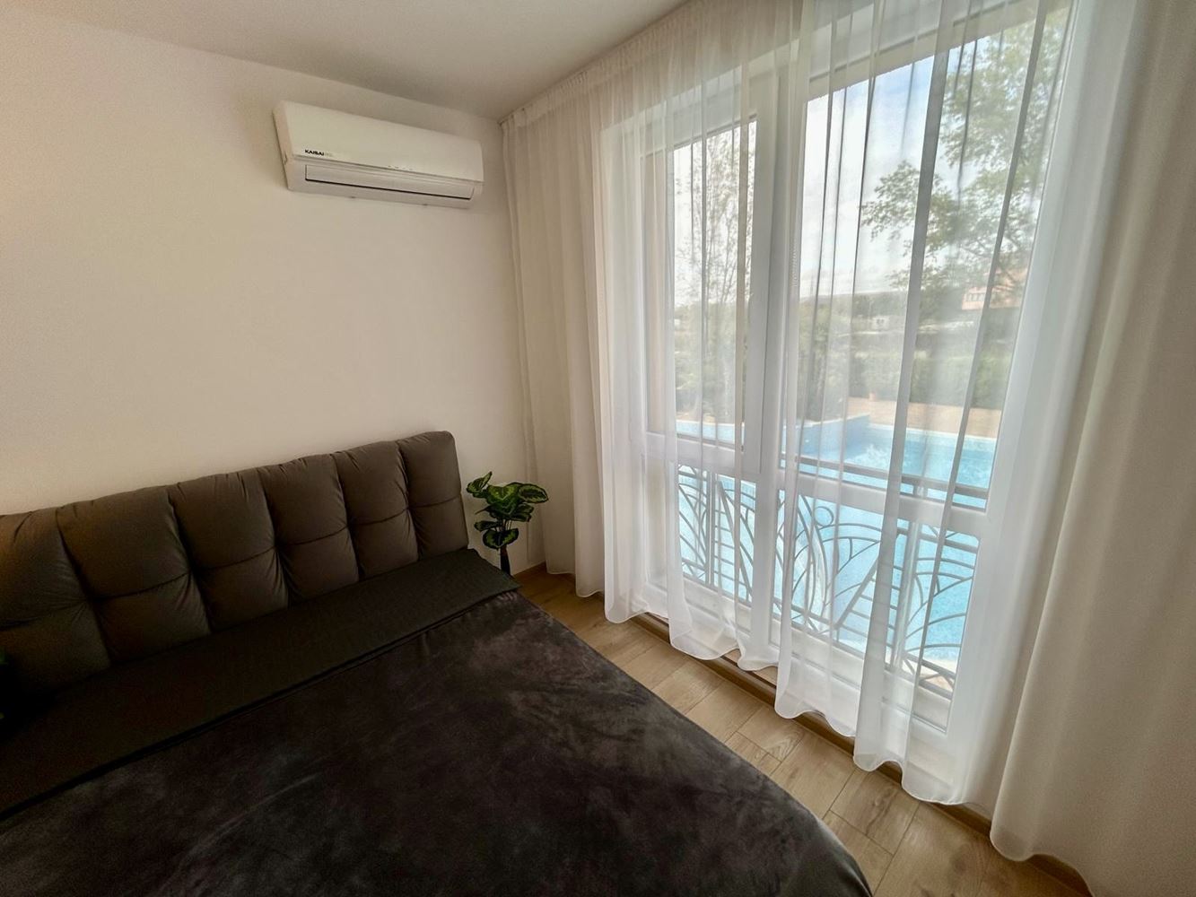 Two-Room Oasis in a New Luxury Complex in Sunny Beach – Pool View