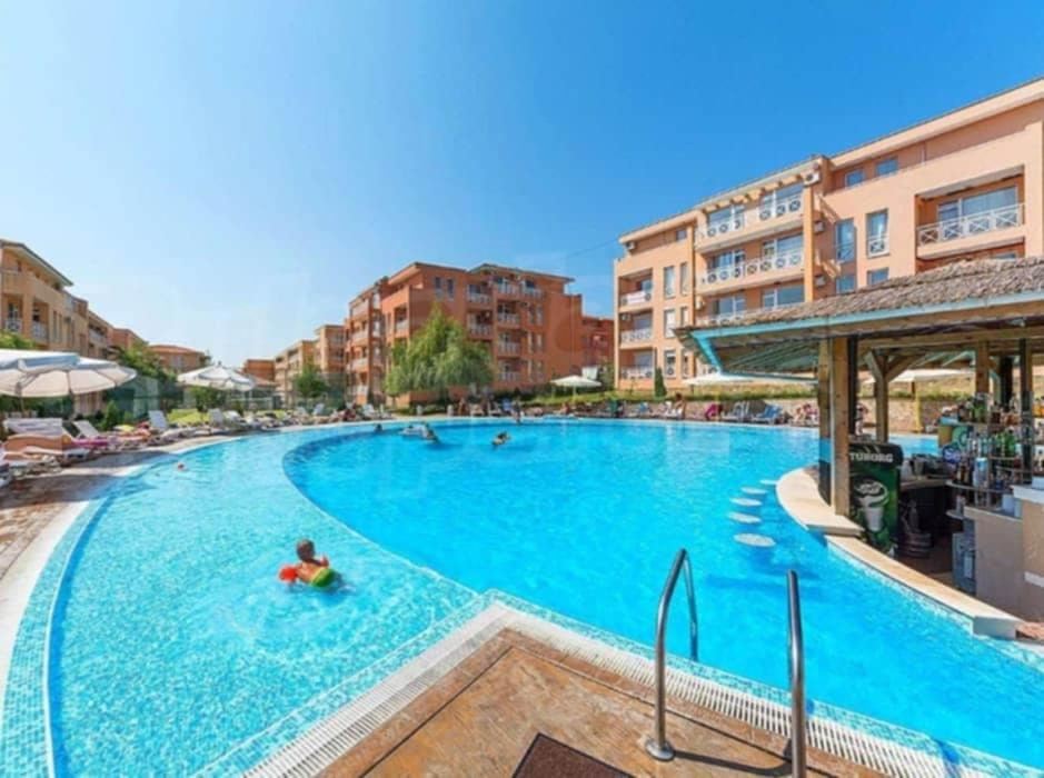 Furnished Studio with Pool View in Sunny Beach – Excellent Opportunity for Holidays and Investment