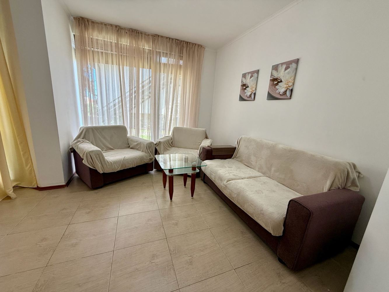 Cozy One-Bedroom Apartment with a Garden and Excellent Amenities in the Sunny Beach Area
