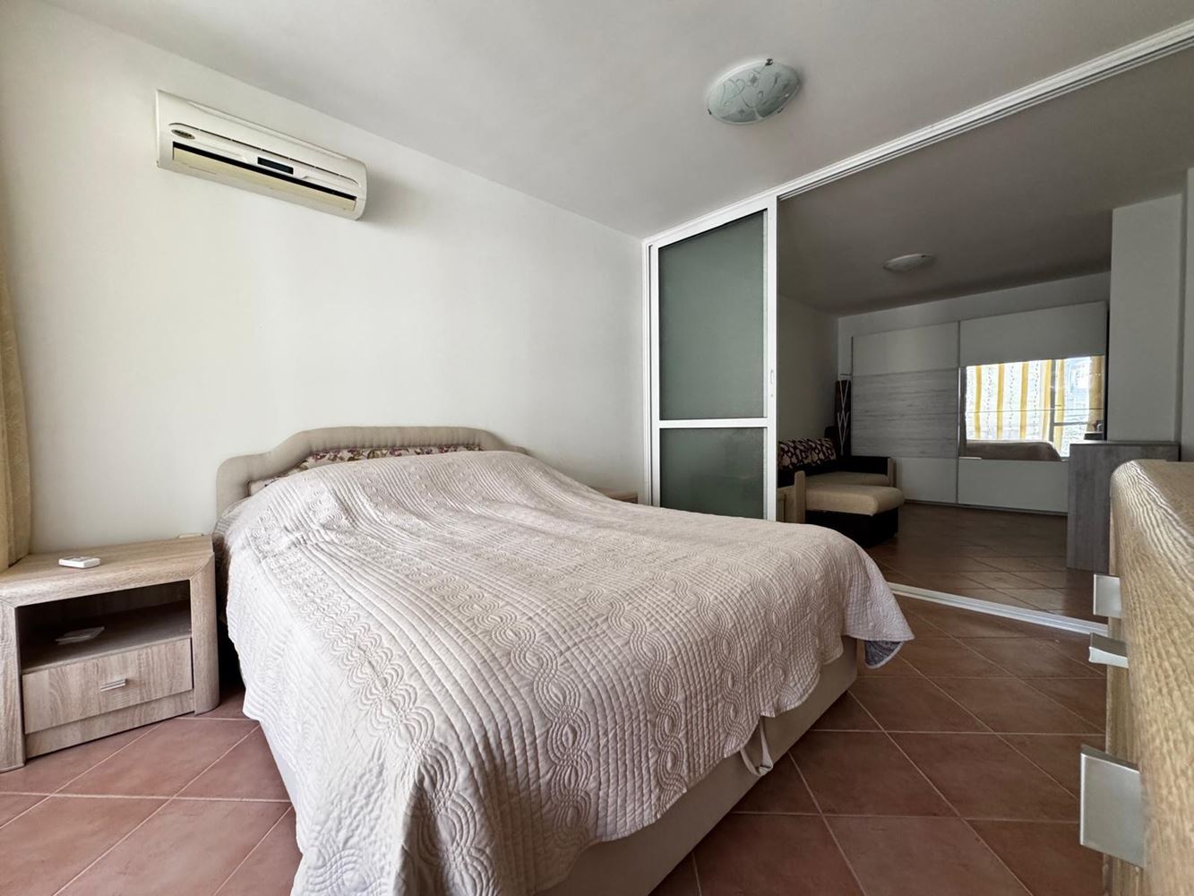 Spacious one-bedroom apartment in Pomorie – with a large terrace and excellent investment potential