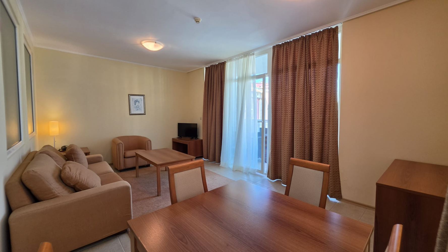 Spacious One-Bedroom Apartment on the First Line by the Sea in Pomorie