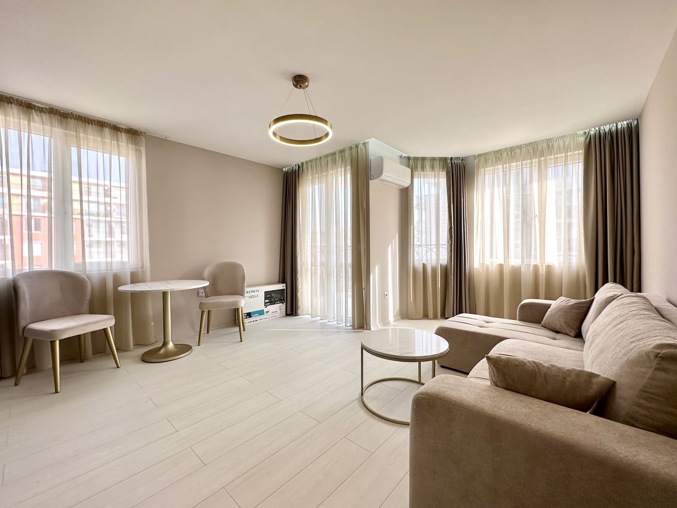 Cozy one-bedroom apartment with pool and green area view in Sunny Beach – ready to use