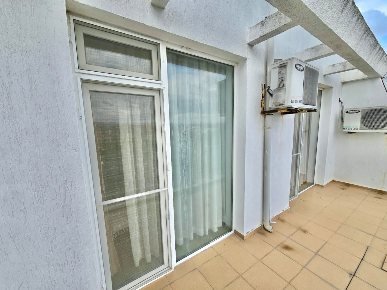 Spacious Two-Bedroom Duplex Apartment with Three Balconies in Sunny Beach – Act 16, Residential Electricity and Pool View