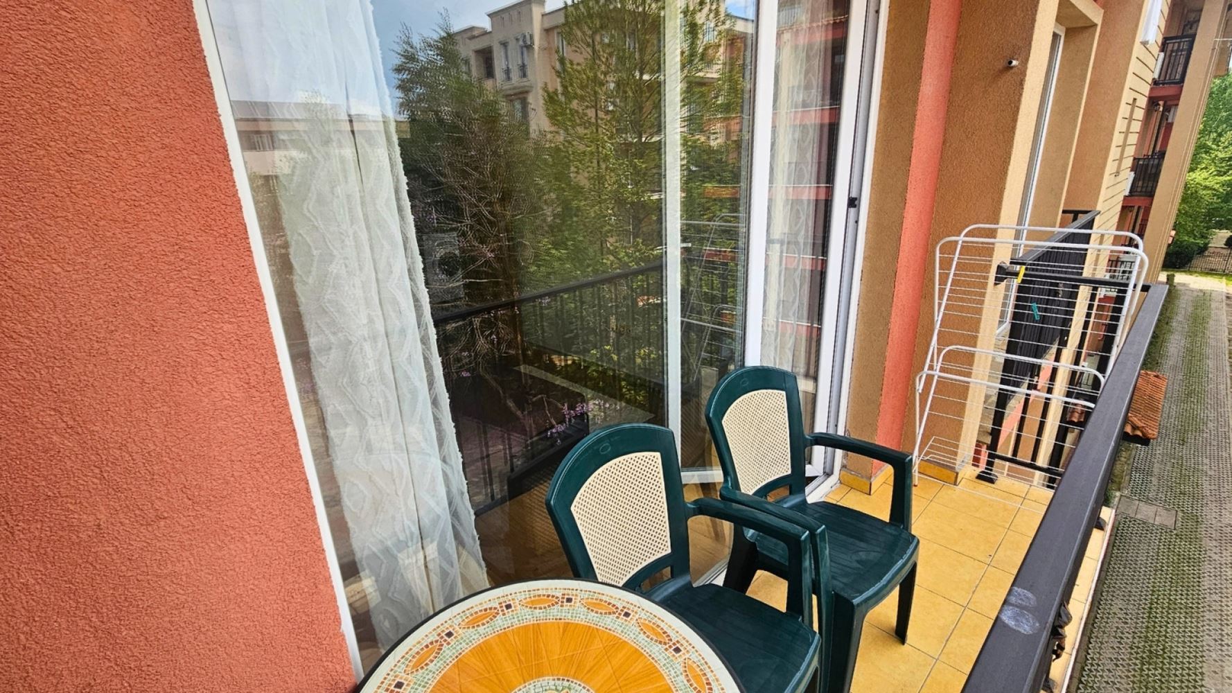 Fully furnished one-bedroom apartment after renovation in Sunny Beach