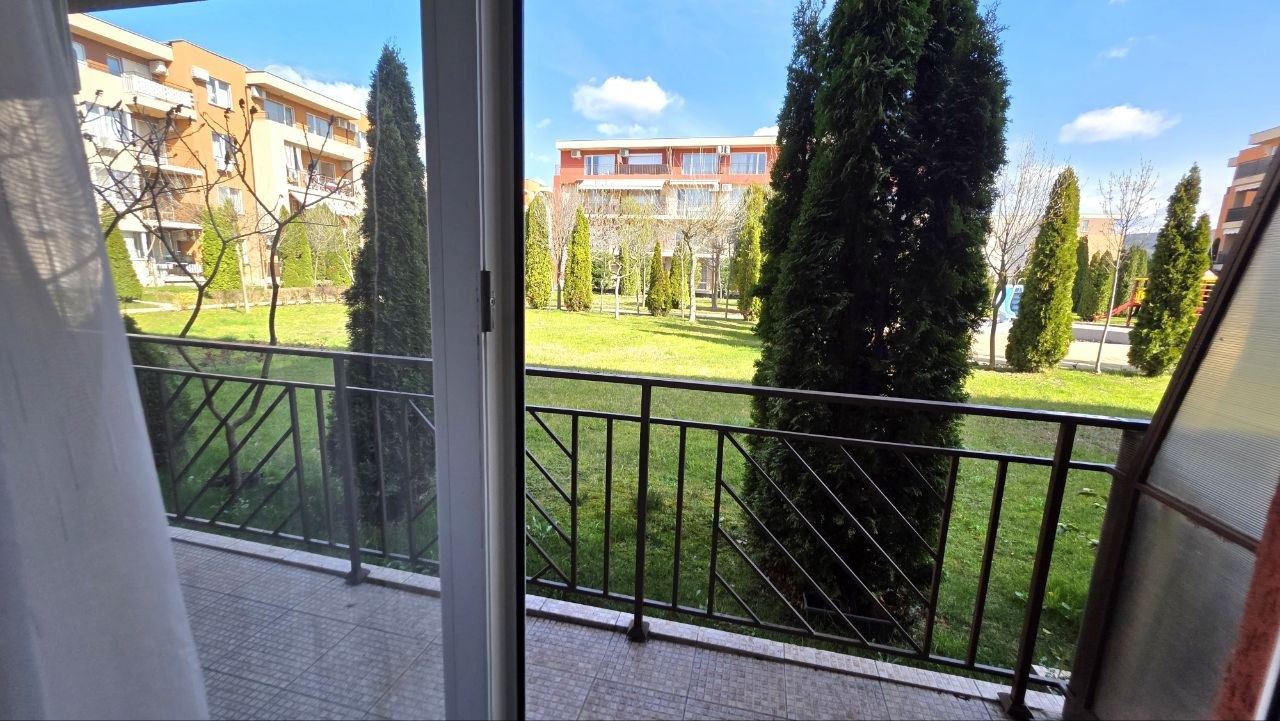 Practical and cozy studio in Sunny Beach – comfort and tranquility with a pool view