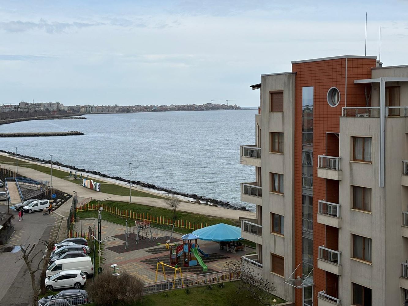 Panoramic One-Bedroom Apartment on the First Line in Pomorie with Direct Sea View