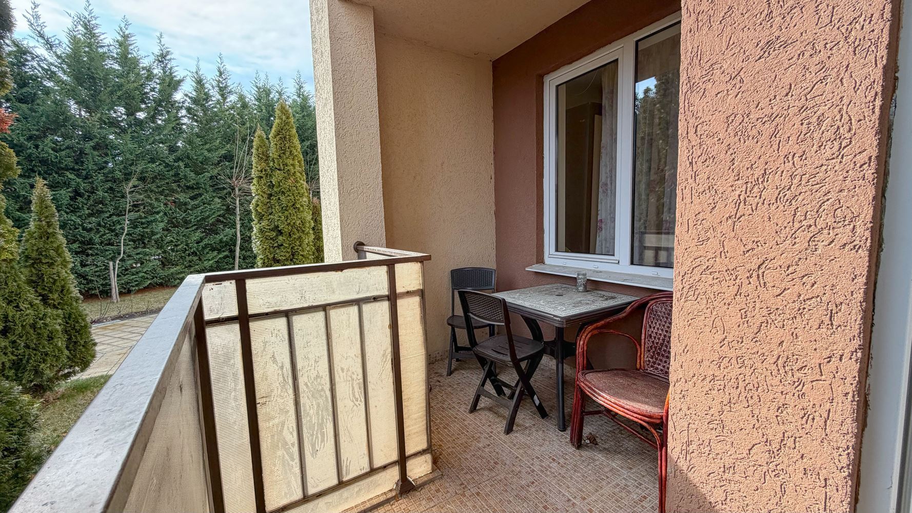 Spacious studio with a terrace in a modern complex in Sunny Beach – comfort and entertainment within walking distance of the sea