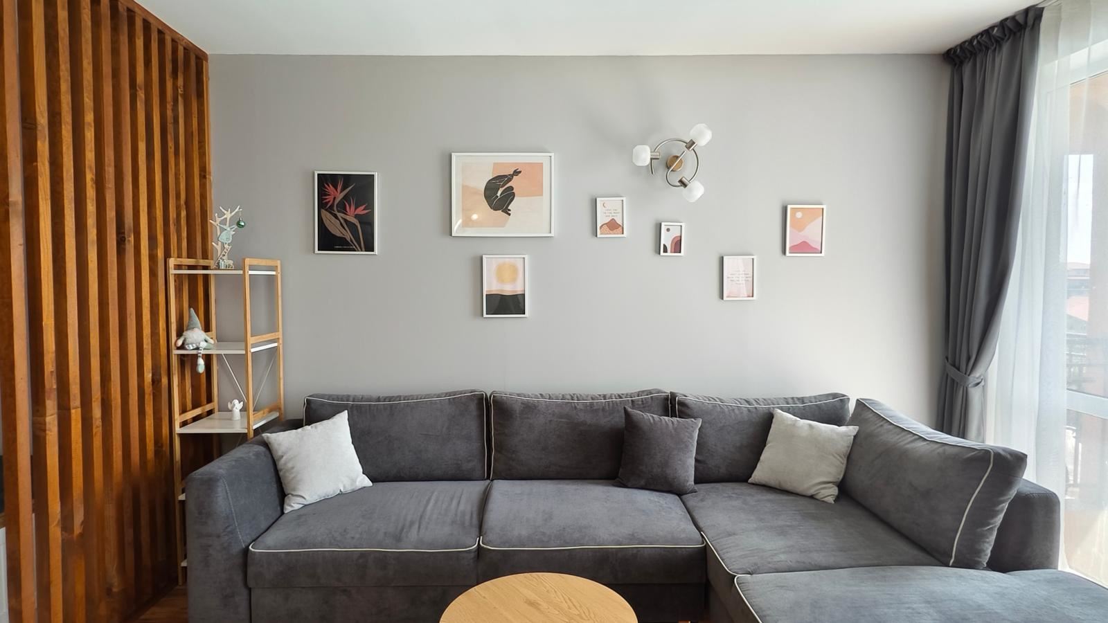Spacious Modern Furnished Studio with a Separate Bedroom in a Complex in Aheloy – Ready to Move In