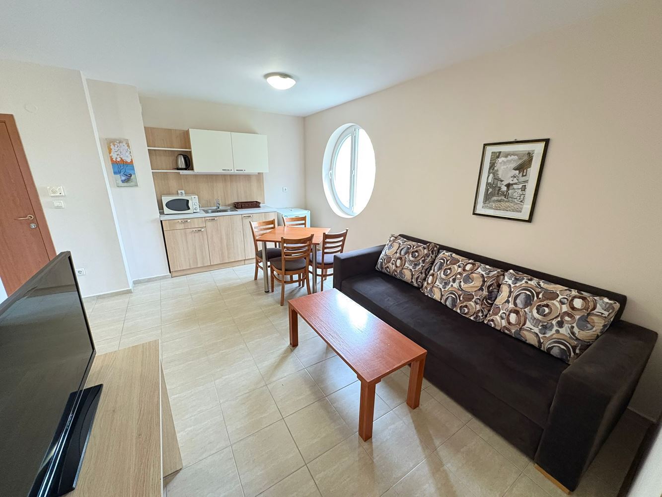 Two-Bedroom Apartment 300 Meters from the Beach in the Center of Sunny Beach