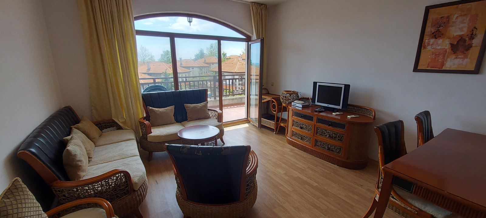 One-bedroom apartment with panoramic sea view in Aheloy – comfort, space and tranquility