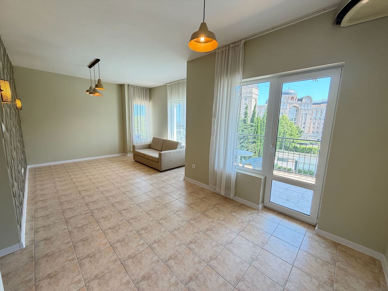 Bright and Spacious One-Bedroom Apartment with Beautiful Pool Views on the Border Between Sunny Beach and Sveti Vlas