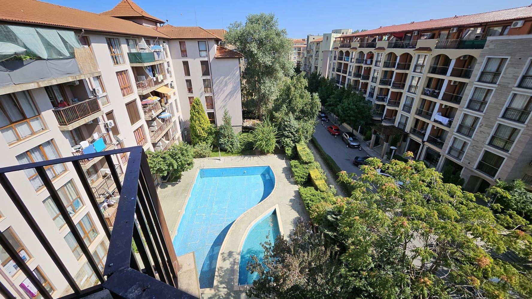 Attractive studio in Sunny Beach with a low maintenance fee
