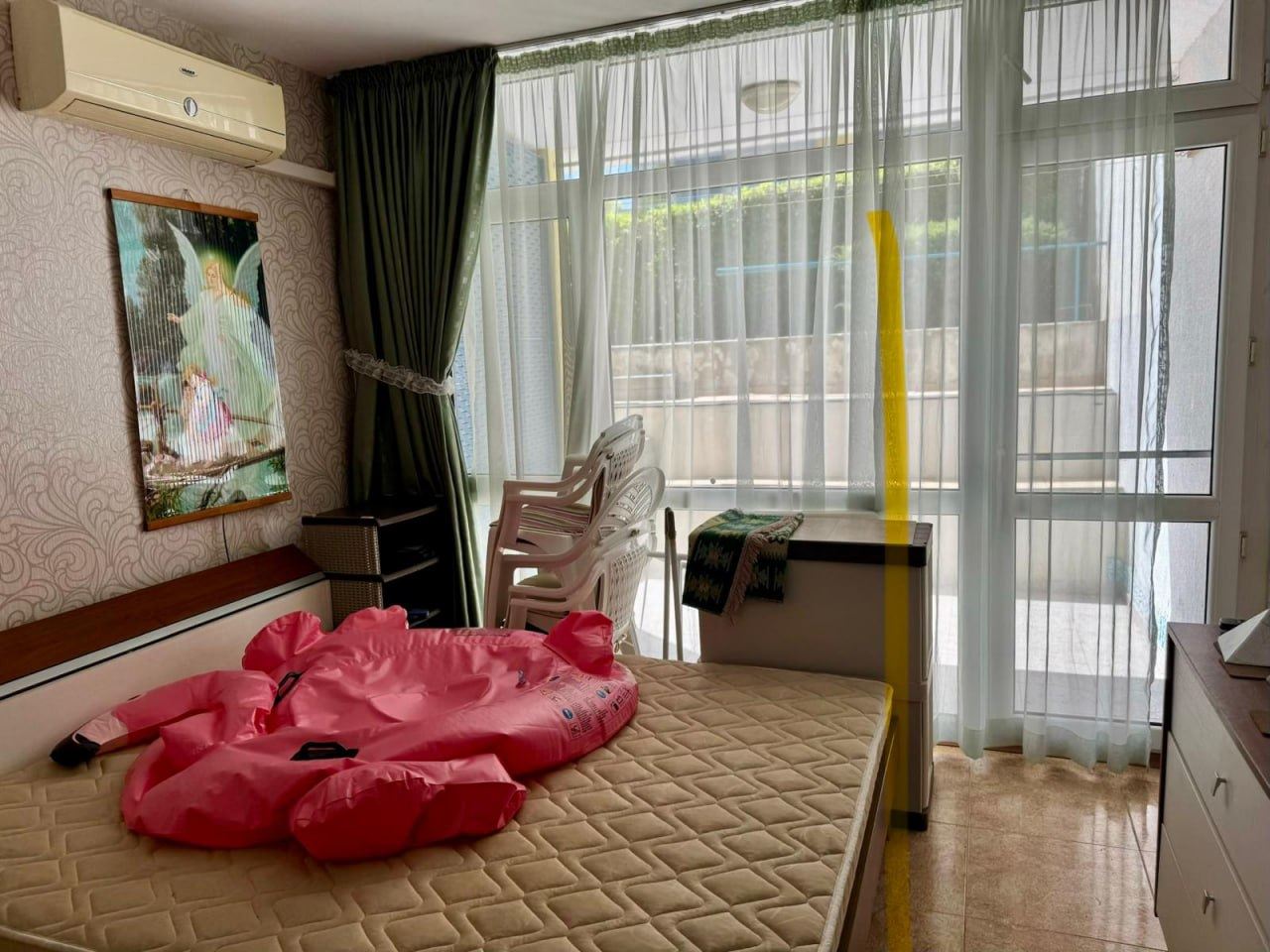 Spacious one-bedroom apartment with additional sleeping area in Sunny Beach – 200 m from the beach