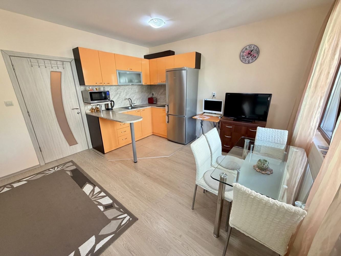Sarafovo – Spacious One-Bedroom Apartment with Act 16, Minimal Maintenance Fee and Ready Furnishings
