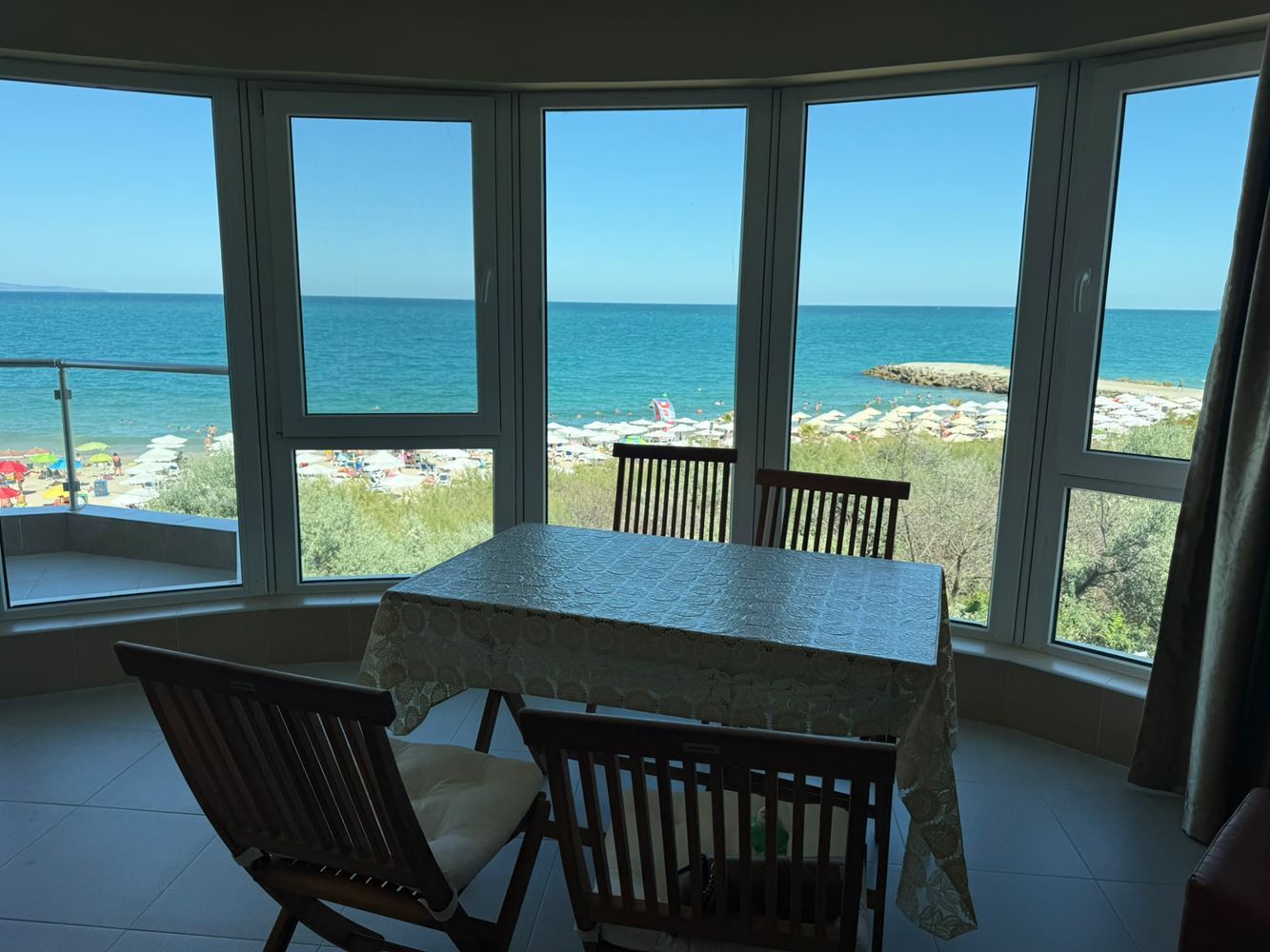 Front Sea View – Spacious One-Bedroom Apartment on the First Line in Pomorie