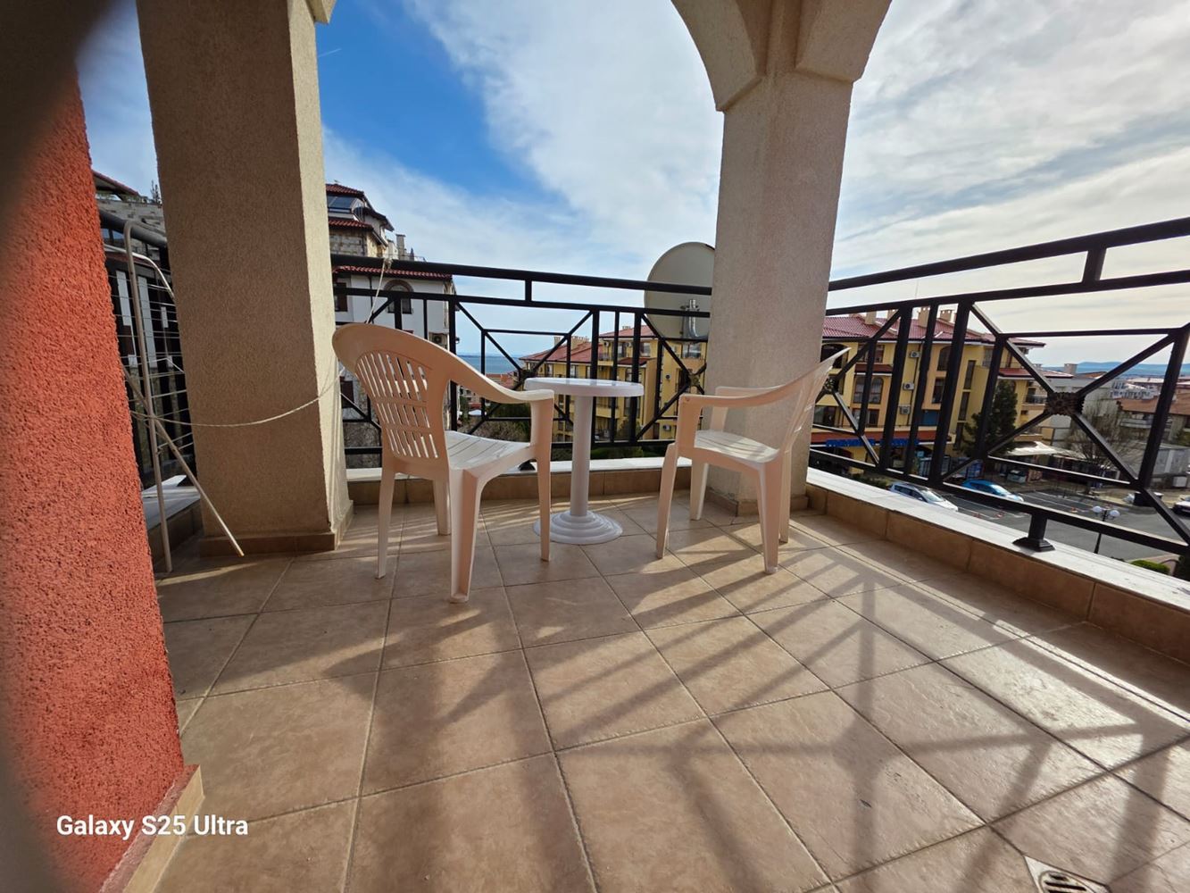 One-bedroom apartment with sea view and Old Nessebar view in Sveti Vlas