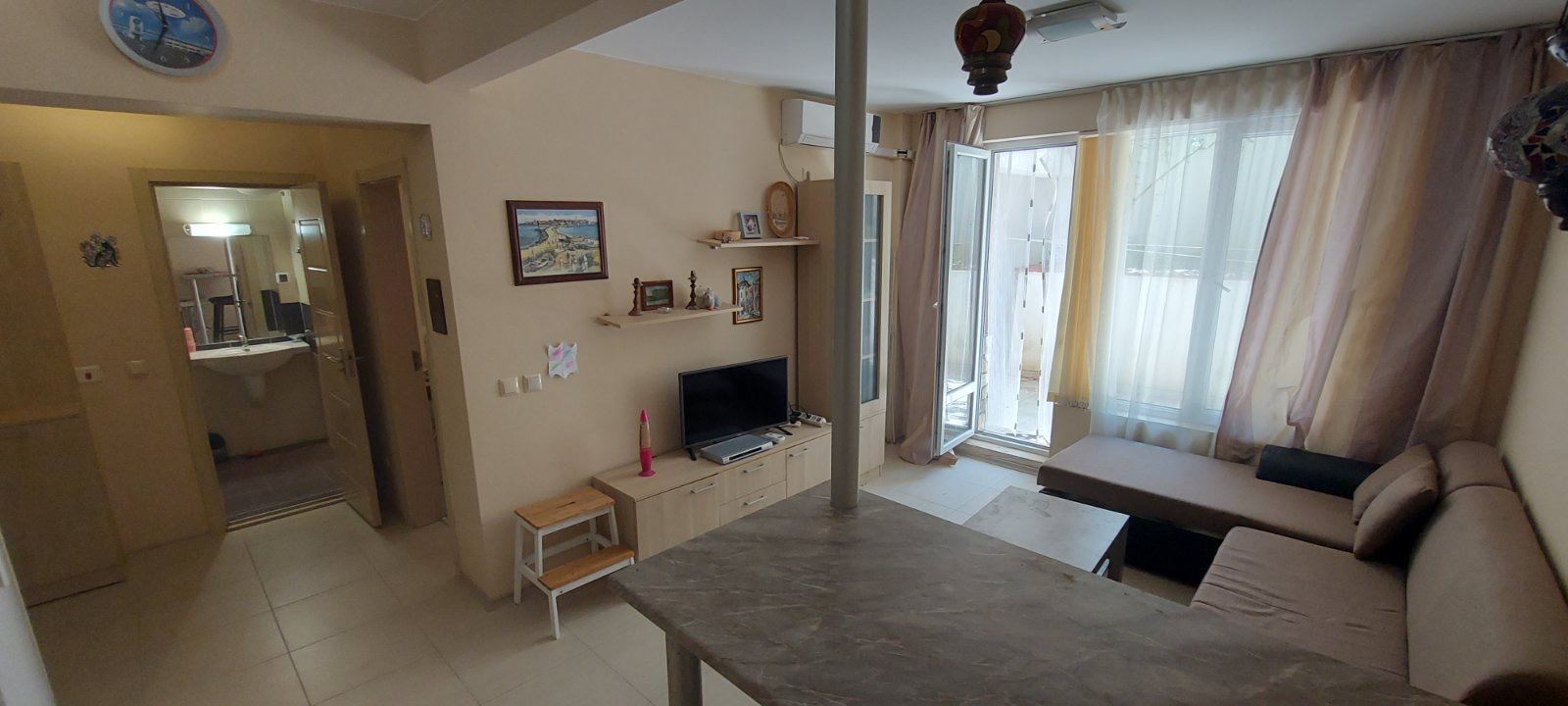 Cozy Apartment Near the Sea with a Spacious Terrace and Low Maintenance Fee Between Sunny Beach and Sveti Vlas