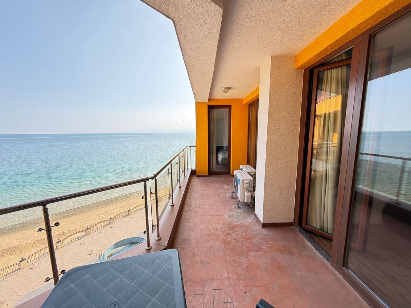Three-room Apartment with Direct Sea Views on the First Line in Nessebar