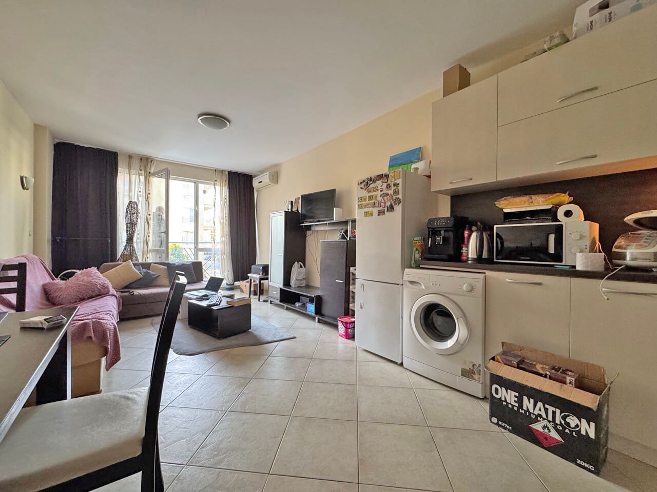 Spacious One-Bedroom Apartment with Low Maintenance Fee in Sunny Beach