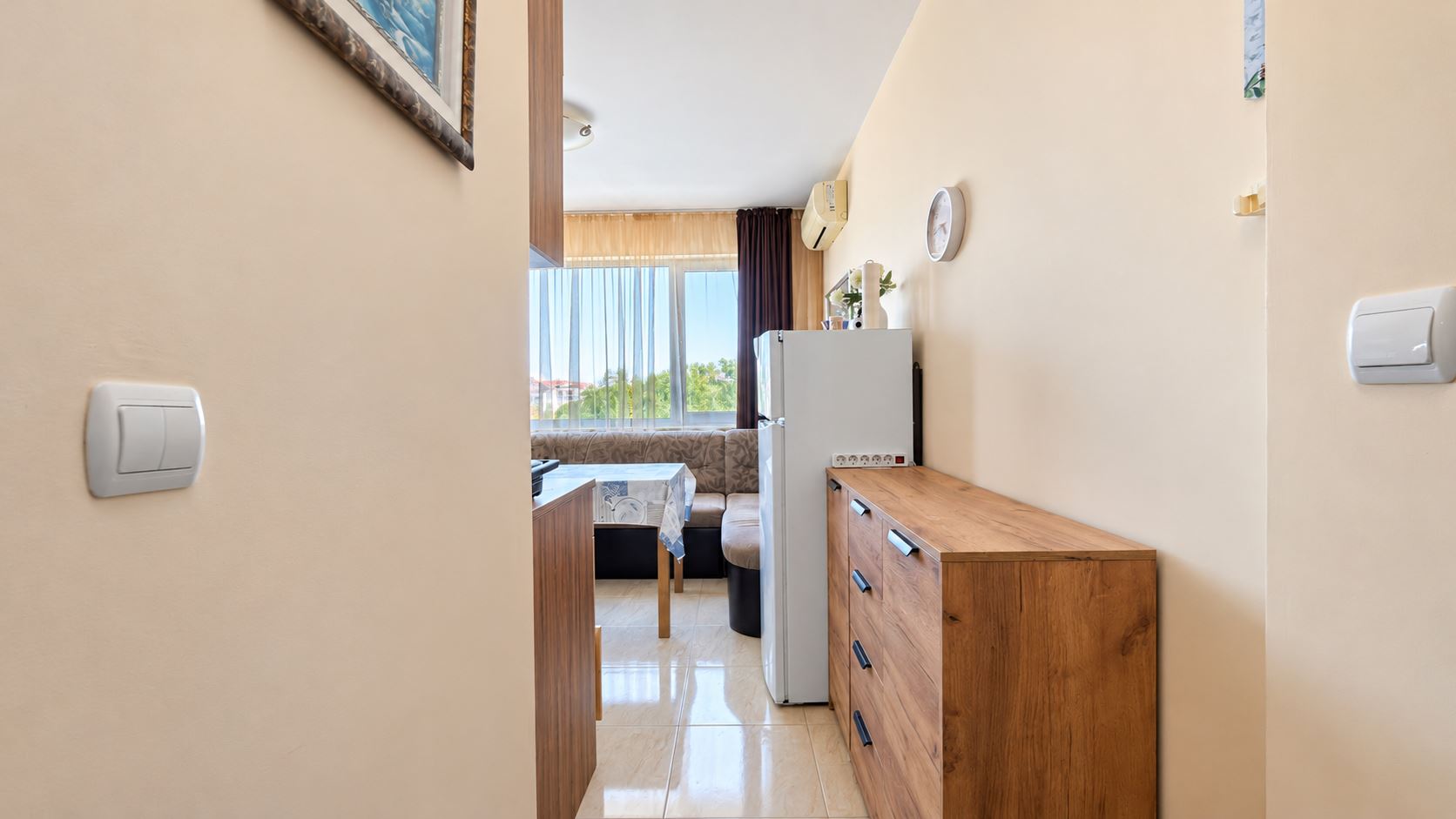 Cosy Small One-Bedroom Apartment in a Complex with a Swimming Pool and 24-Hour Security