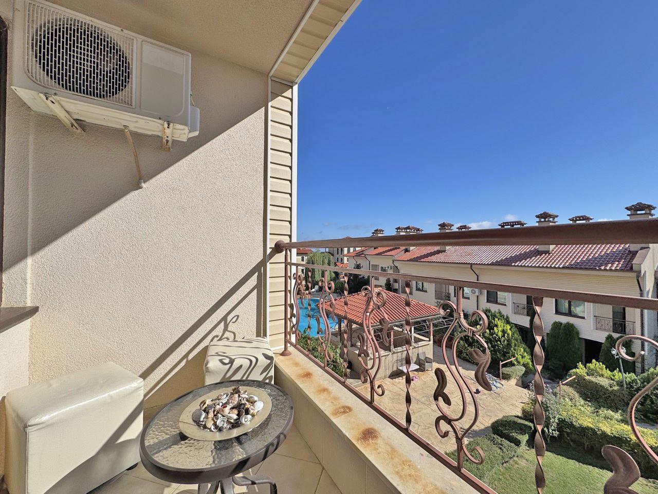 Furnished One-Bedroom Apartment with a Wonderful View of Sunny Beach