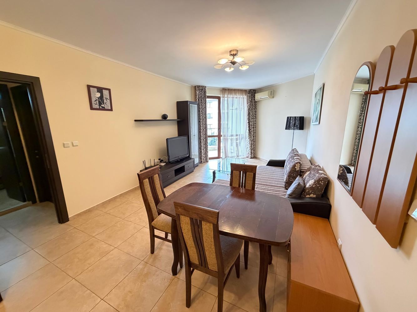 Apartment with two bedrooms and pool view in Nessebar – space, comfort and excellent location just 300 meters from the sea